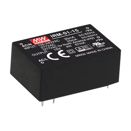 Deal IRM-01-12 - 12Vdc 0.083A PCB Mounting Power Supply/Encapsulated