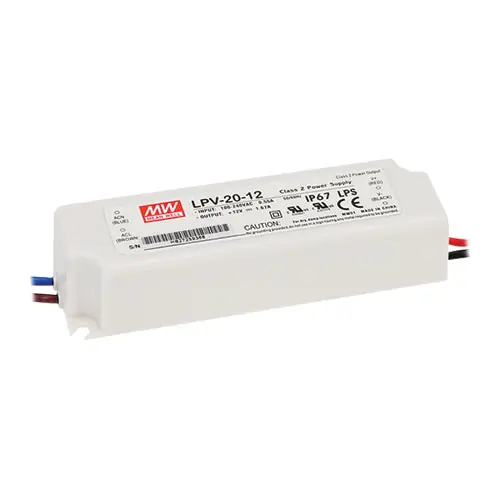 Place Order LPV-20-12 - 12V 1.67A LED Driver/IP67/12 Volt LED Driver