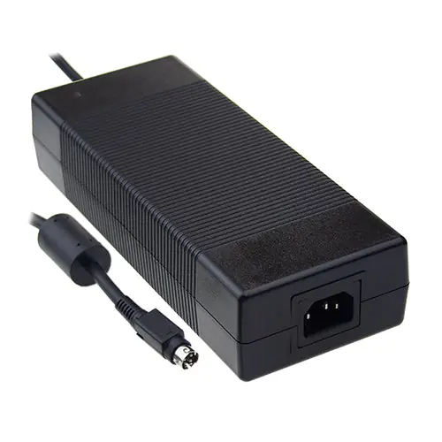 Trending GST220A12-R7B - 12Vdc 15A; 16AWG/100cm,DIN 4PIN 12Vdc Desk Top Power Supply 3 Pole AC inlet IEC320-C14 12V 15Amps