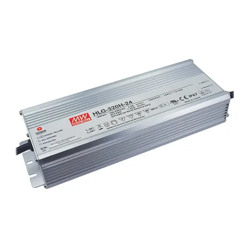 Best Price HLG-320H-12 - 12Vdc 22A LED Driver/IP67/PFC Harsh Environment/Metal Case 12V 22Amps