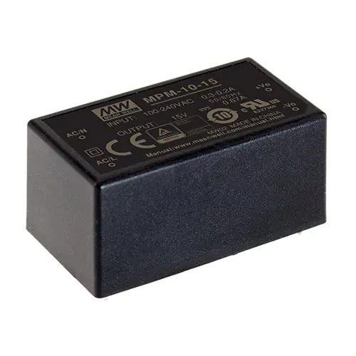 Best Price MPM-10-15 - 15Vdc 0.67A Medical Power Supply PCB Mount/Encapsulated