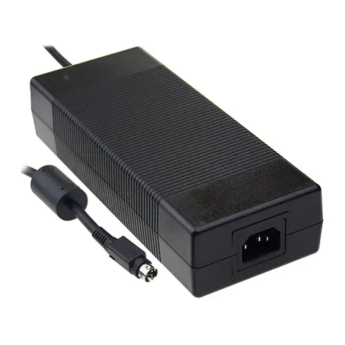 Cheap GSM220A15-R7B - 15Vdc 13.4A; 16AWG/100cm,DIN 4PIN 15 Volt Desk Top Power Supply Medical/Class I 2x MOPP