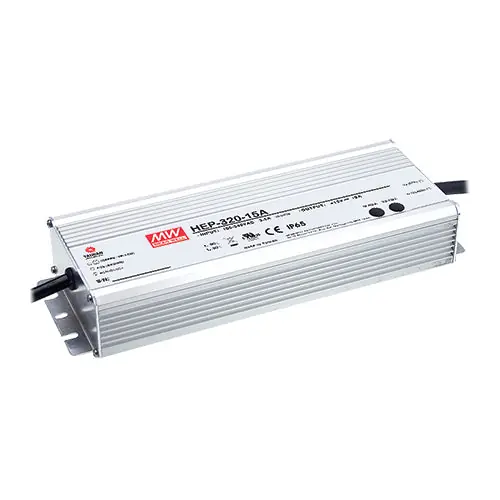 Same Day Shipping HEP-320-15A - 15Vdc 19A 15V Power Supply Rugged Metal Case/IP65 15V 19Amps