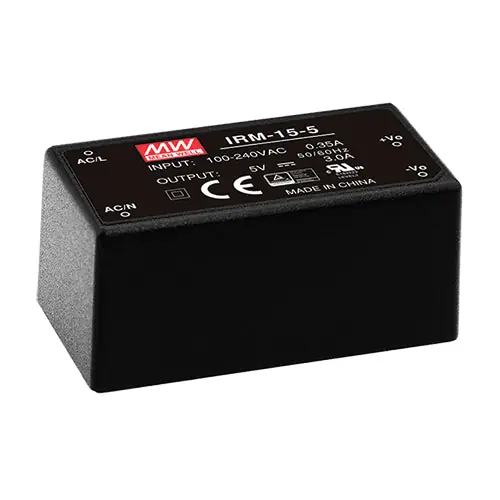Trusted Brand IRM-15-15 - 15Vdc 1A DC Power Supply/On Board