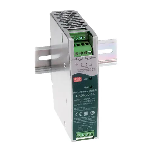 DRDN20-48 - 48Vdc 20A/48V DIN Rail Redundancy Module 2 Channels Input/ Limited Edition