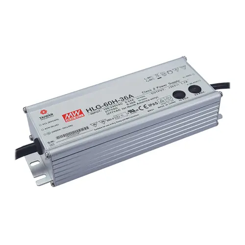 Price Drop HLG-60H-20A - 20Vdc 3A LED Driver/IP65/PFC Harsh Environment/Class 2 20V 3Amps