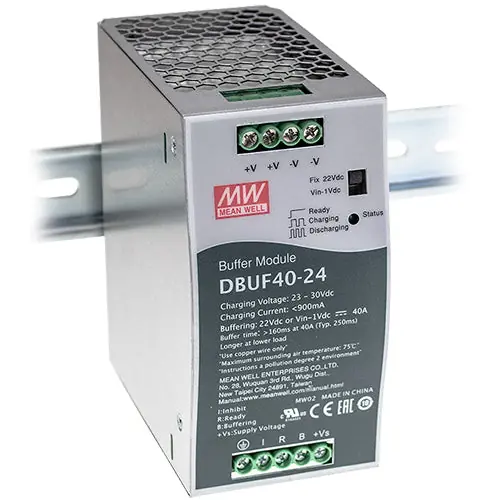 Limited Time DBUF40-24 - 24Vdc 40A 24V 40A DIN Rail Buffer Module