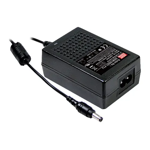 Place Order GSM18B24-P1J - 24Vdc 0.75A; 18AWG/180cm,2.1*5.5*11m 24V Medical Power Supply Desk Top/Class II 2x MOPP/ANSI/AAMI ES60101