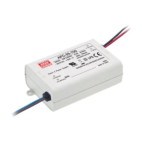 Today Only APC-35-350 - 28~100Vdc 350m A LED Driver/Constant Current Plastic Case 350m A 35 Watts