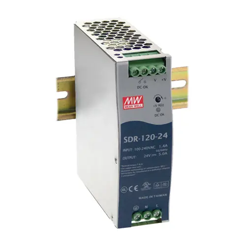 New Release SDR-120-48 - 48Vdc 2.5A/48Vdc DIN Rail Power Supply PFC/Peak Current 48V 2.5A/120 Watts