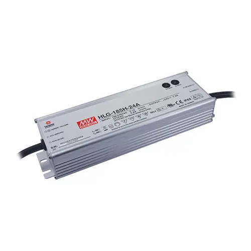 Limited Edition HLG-185H-48A - 48Vdc 3.9A LED Driver/IP65/PFC Harsh Environment/Metal Case 48V 3.9A