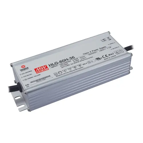 Limited Offer HLG-60H-54 - 54Vdc 1.15A LED Driver/IP67/PFC Harsh Environment/Class 2 54V 1.15A