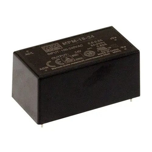 Must Have MPM-15-5 - 5Vdc 3A Medical Power Supply PCB Mount/Encapsulated