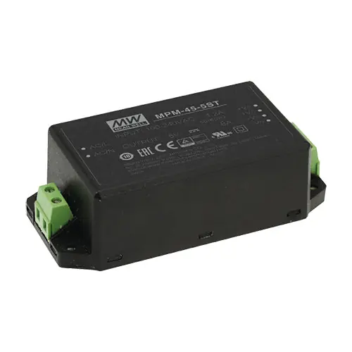 Best Choice MPM-45-5ST - 5Vdc 8A Medical Power Supply/Screw Terminal Type/Encapsulated