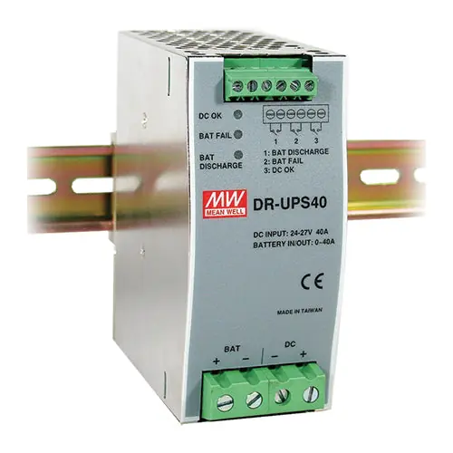 DR-UPS40 - 24Vdc 40A/DC UPS Battery Control Module For 24V Battery,PSU 21~29 VDC / 40A Max Order Now