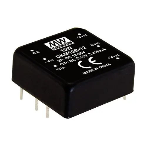 Limited Time DKM10E-12 - I/P:4.7-9VDC; O/P:+/-12V +/-416m A,1"*1" DC-DC Converter