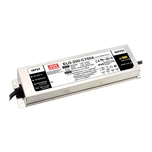 ELG-200-C700A - 142~286Vdc 700m A LED Driver/IP65 Constant Current Mode Adjustable Io Editor’s Pick