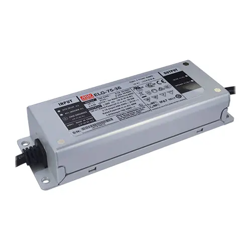 Buy Today ELG-75-24 - 24Vdc 3.15A 24V LED Power Supply/IP67 Operates: CV or CC Mode