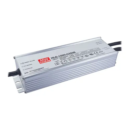 Best Price HLG-120H-C500B - I/P 90~305Vac O/P 150~300V 500m A 500m A Dimmable LED Driver IP67/PFC/Metal Case High Output Voltage Range