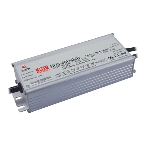 Original HLG-40H-54B - 54Vdc 0.75A Dimmable LED Driver IP67/PFC/Metal Case Class 2