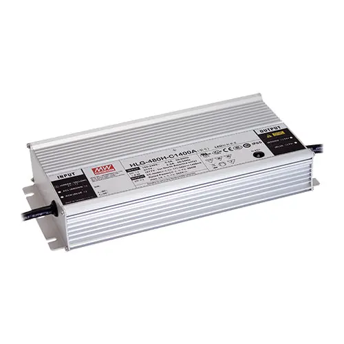 Secure Checkout HLG-480H-C2800A - I/P 90~305Vac O/P 85~171V 1750m A LED Driver/IP65/PFC Harsh Environment/Metal Case Operates: CC Mode