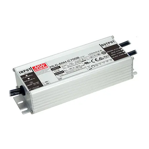Time-Limited HLG-60H-42AB - 42Vdc 1.45A 42Vdc Dimmable LED Driver Adjustable Voltage,Current 3 in
