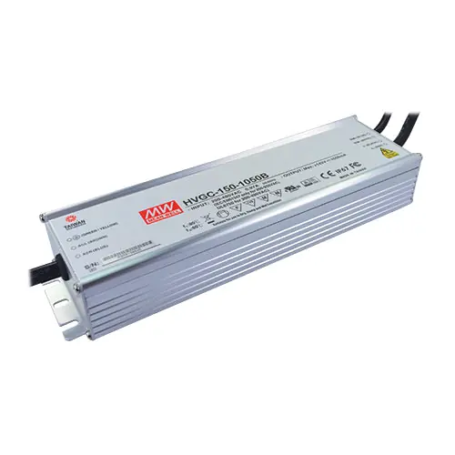 Time-Limited HVGC-150-350B - I/P 180~528Vac O/P 428V 350m A Dimmable LED Driver/IP67 Wide Input Range: 180~528vac Durable Metal Case