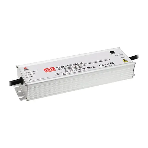 Certified HVGC-150-500A - I/P 180~528Vac O/P 300V 500m A Constant Current LED Driver Wide Input Range: 180~528vac IP65/Metal Case
