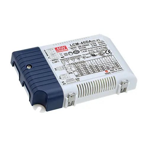 Crafted LCM-40DA - I/P 180~295Vac O/P 350~1050m A Dimmable Multiple Stage Driver DALI/Select by DIP Switch 180-295 Vac Input Range