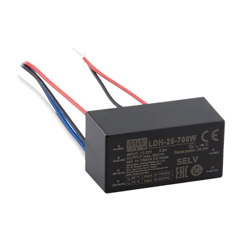 Wholesale LDH-25-350W - 12.5~72V 350m A DC/DC Step Up Constant Current LED Driver Lead Wire Style