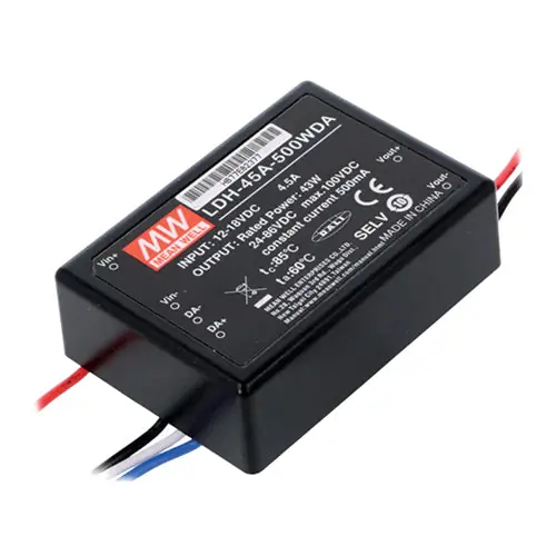 Affordable LDH-45A-700WDA - I/P 9~18VDC 4.2A O/P 12~64VDC 700m A Constant Current DC/DC/DALI Dimming/Wire