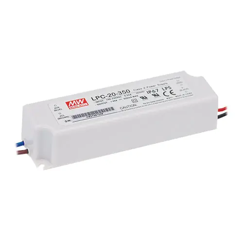 Brand New LPC-20-700 - 3~30V 700m A Constant Current LED Driver IP67/Class 2/Class II Plastic Case