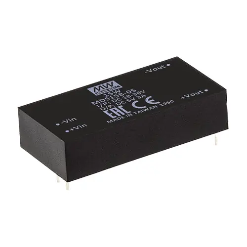 MDS15A-15 - 15W; 9-18Vin; 15Vout @1.00A,2"x1" Medical DC/DC Converter Trusted Brand
