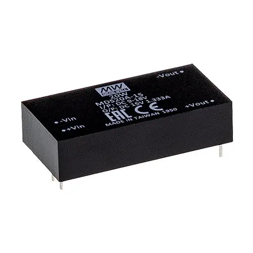 Best Choice MDS20A-12 - 20W; 9-18Vin; 12Vout @1.66A,2"x1" Medical DC/DC Converter