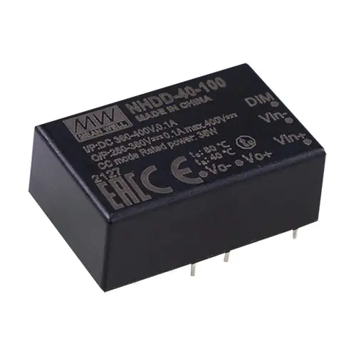 NHDD-40-100 - 380Vdc 100m A Constant Current DC/DC Input Range 360~400Vdc Pin Style Direct From Factory