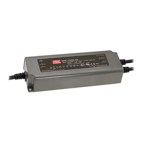 Discount NPF-120D-24 - 24Vdc 5A Dimmable LED Driver IP67/Class II/PFC