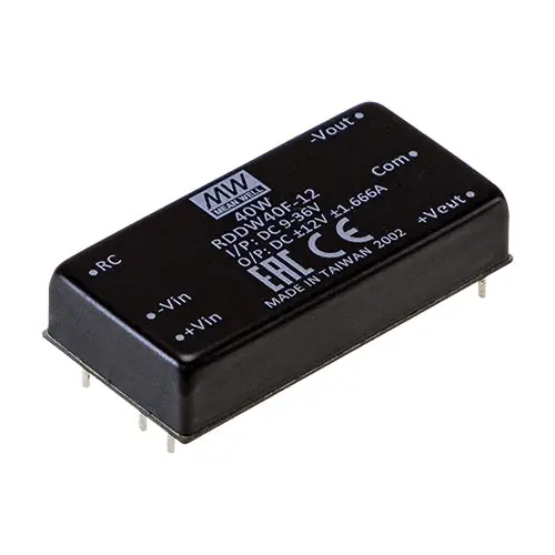 RDDW40G-12 - 40W I/P: 18-75VDC; O/P :+/-12V@0~+/-1.666A/DC/DC Converter 2x Same Day Shipping