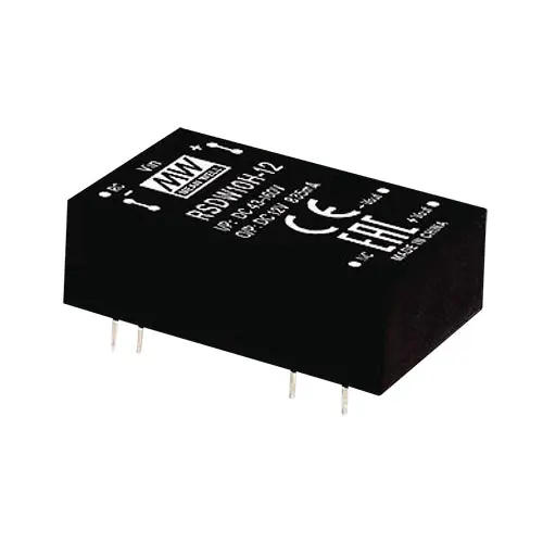 RSDW10H-12 - 10W I/P: 43-160VDC; O/P: 12V@835m A/12Vdc DC/DC Converter Ultra Wide Input Voltage Range DIP-24/Railway/10 Watts Viral