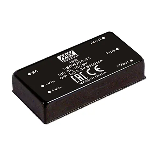 RSDW20F-05 - 20W I/P: 9-36VDC; O/P: 5V@4000m A/5Vdc Railway DC/DC Converter Ultra Wide 4: Top Rated
