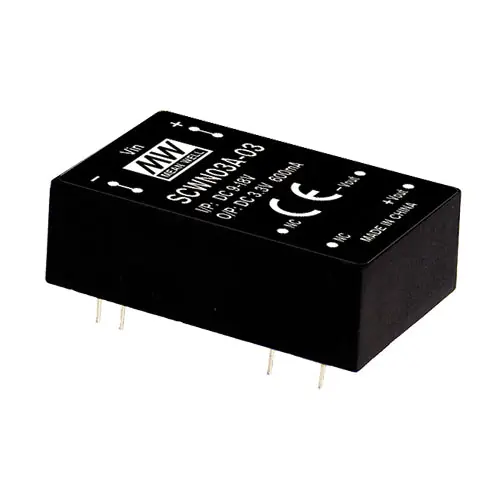Modern SCWN03E-15 - 3 W; I/P: 4.5-9VDC; O/P: 15V @200m A DC-DC Converter DIP