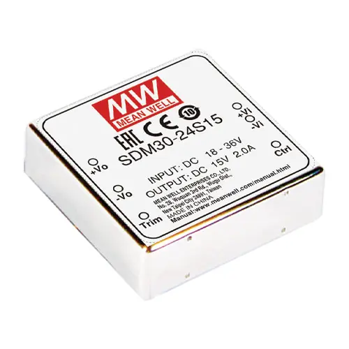 Top Rated SDM30-48S5 - 5Vdc 5A DC/DC Converter Module Type