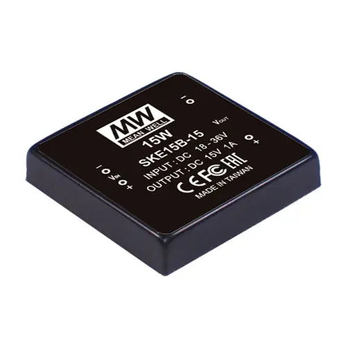 SKE15B-15 - 15W; I/P: 18-36VDC; O/P: 15V @1000m A DC/DC Converter Module Type Affordable