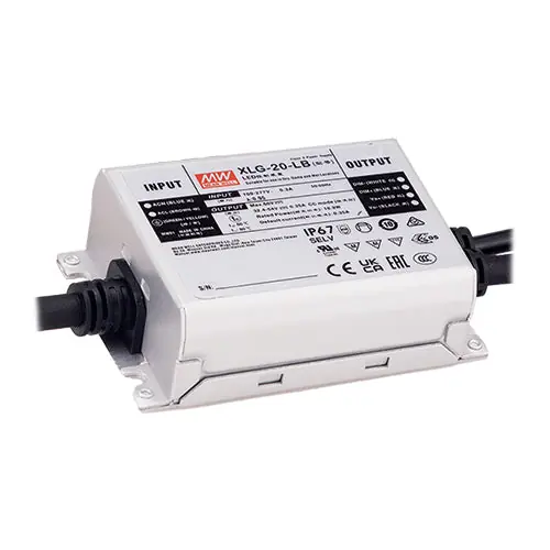 XLG-20-L-B - 32.4~54V350m A/Constant Current LED Driver PFC/Class 2/Dimmable IP67/Type HL/20 Watts New Arrival