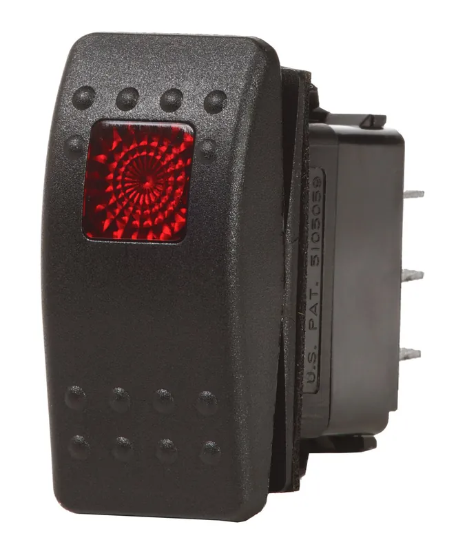 Cheap Blue Sea Systems Contura II Rocker Switch DPDT Black ON-OFF-ON 12/24V - 7937