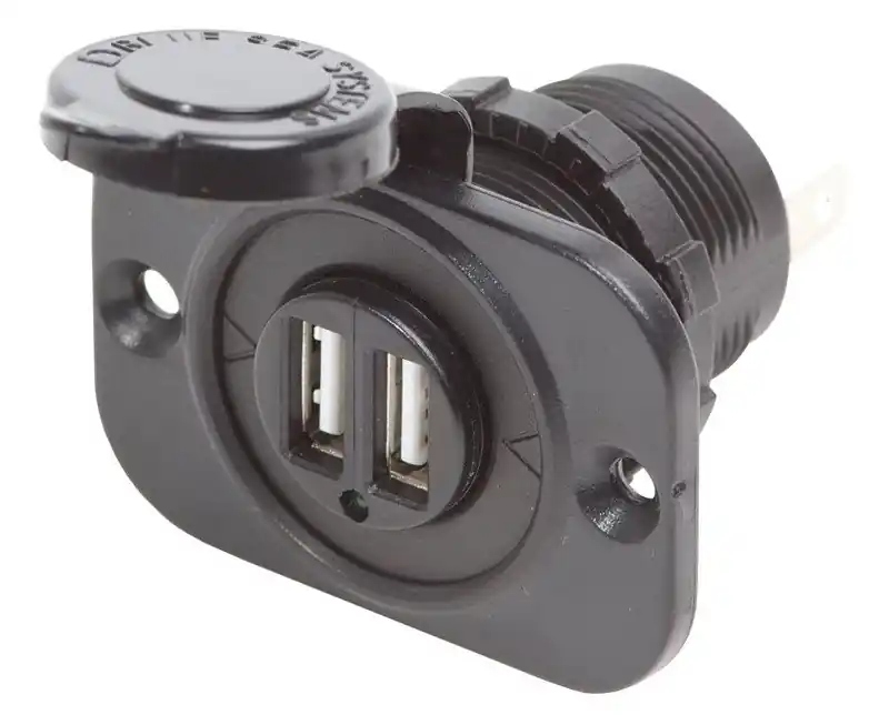 Blue Sea Systems Dual USB Charger Socket 12/24V - 1016 Latest