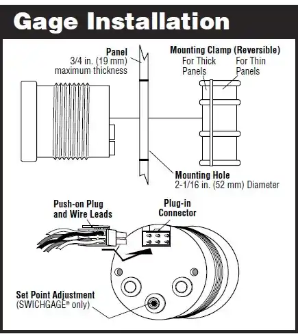 Holiday Sale Murphy EG21P-80-12 Electric Pressure Gage 0-80 PSI 12 VDC