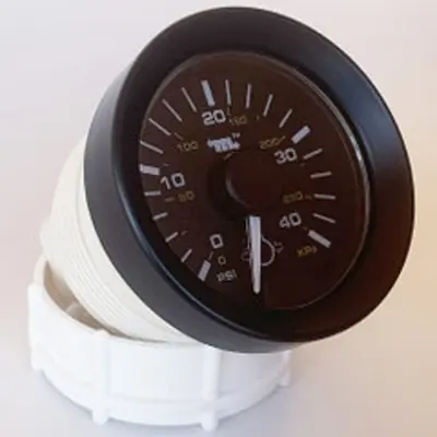 Modern Murphy 40 PSI/275 kPa Powerview CAN Boost Pressure Gage 2 in. with Black Bezel - Flat Lens - PVCAN20-K-40-AB