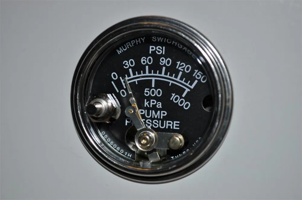 Certified Murphy 0-150 PSI Water Pressure Swichgage 2 in. with Lockout - Plated Steel - 20PW7-150