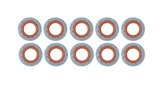 MEI No. 6 Mini Stat-O-Seal Metal Washer with Red Rubber Insert - Box of 10 - 0130 Weekend Sale