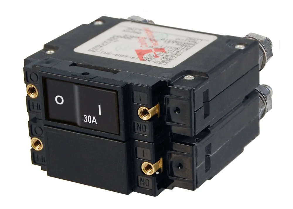 Trending Blue Sea Systems Double Pole C-Series Flat Rocker Circuit Breaker 30A AC - 7560